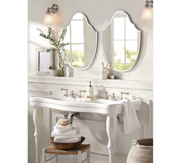 Piper Frameless Mirrors Pottery Barn