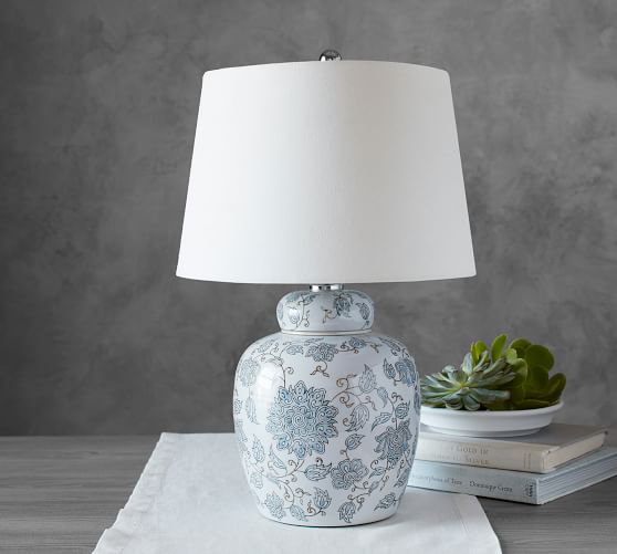 Jamie Young Langley Ceramic Bedside Lamp Pottery Barn