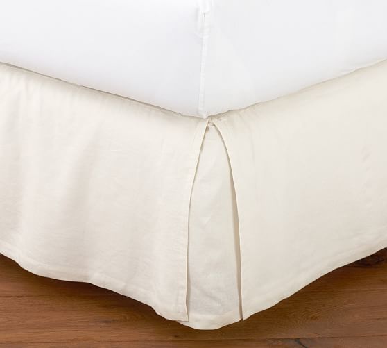 Belgian Flax Linen Bed Skirt Pottery Barn