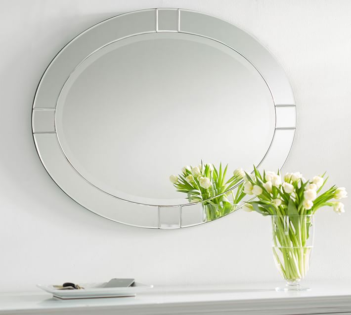 Pieced Oval Mirror Pottery Barn