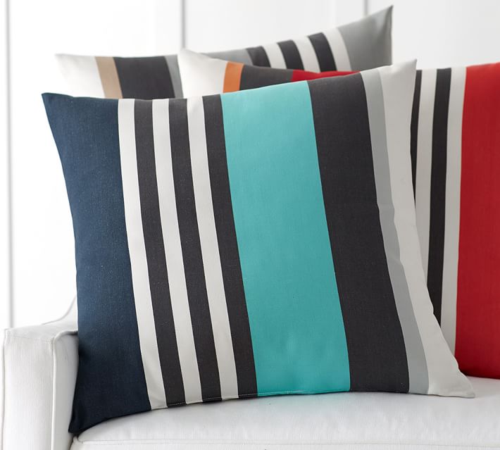 sabine stripe indoor outdoor pillow pottery barn