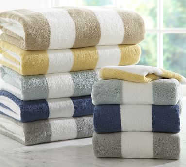 PB Classic Stripe Bath Towels | Pottery Barn