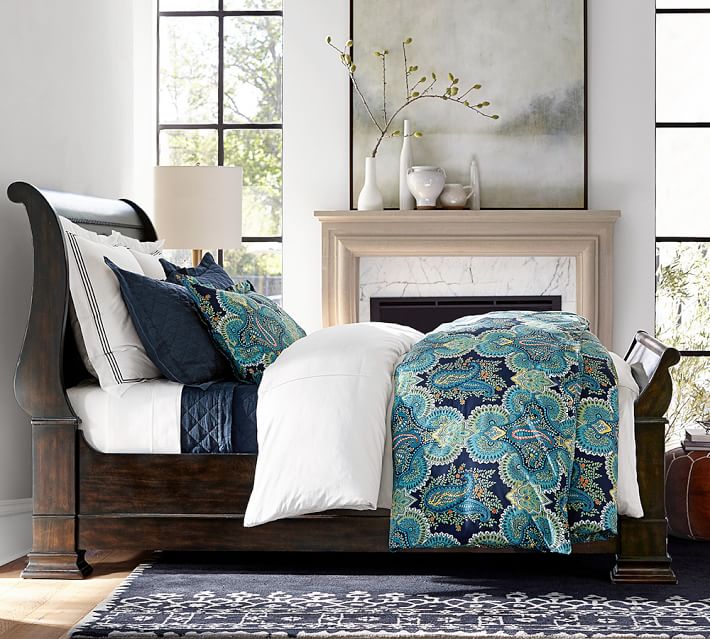 linden paisley duvet cover sham pottery barn