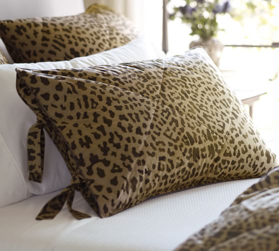 Leopard Comforter & Sham Pottery Barn