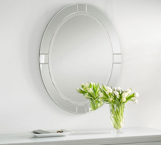 Pieced Oval Mirror Pottery Barn