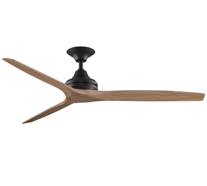 Spitfire Indoor Outdoor Ceiling Fan Dark Bronze With Natural Blades Spitfire Indoor Outdoor Ceiling Fan Dark Bronze With Natural Blades Pottery Barn