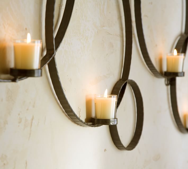 Circles Wall Mount Votive Holder Pottery Barn