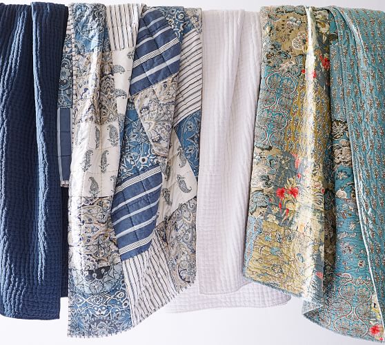 Neena Patchwork Quilt & Sham Pottery Barn