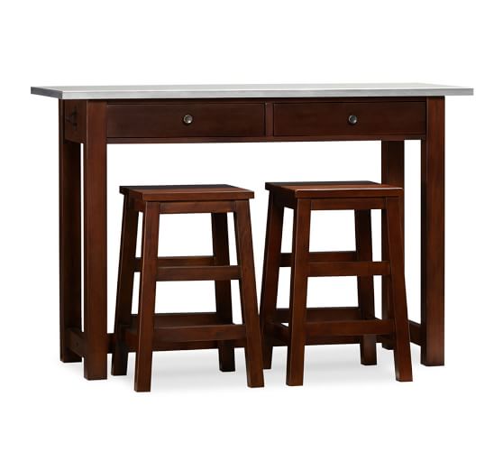 Balboa Counter-Height Table & Stool 3-Piece Dining Set, Espresso ... Balboa Counter-Height Table & Stool 3-Piece Dining Set, Espresso ...