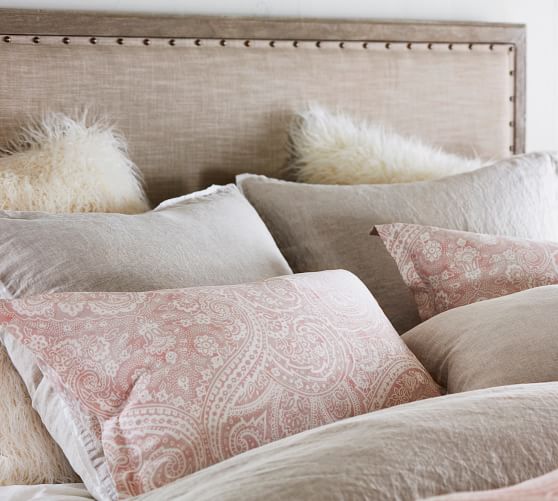 Vanessa Printed Tencel™ Duvet Cover & Sham Soft Rose Pottery Barn