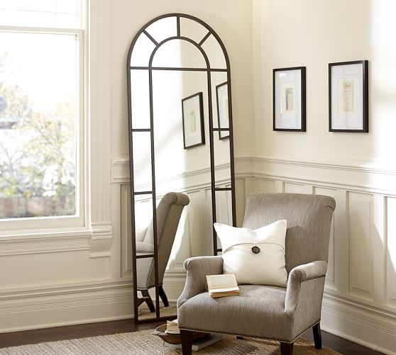 Distiller Metal Arch Floor Mirror Pottery Barn