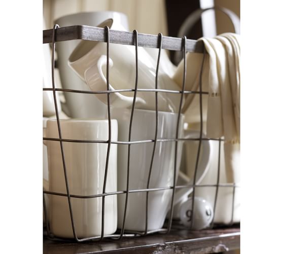 Wire Utility Basket Pottery Barn