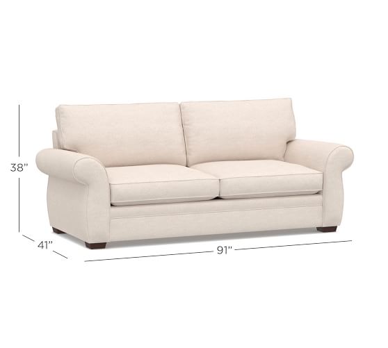 Pearce Roll Arm Upholstered Sleeper Sofa With Memory Foam Mattress