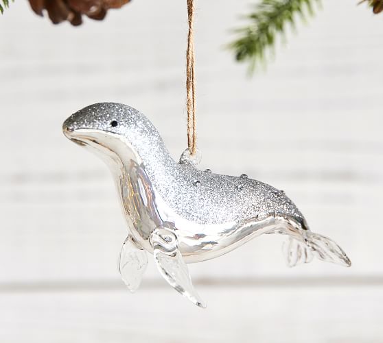 Glass Seal Ornament Pottery Barn