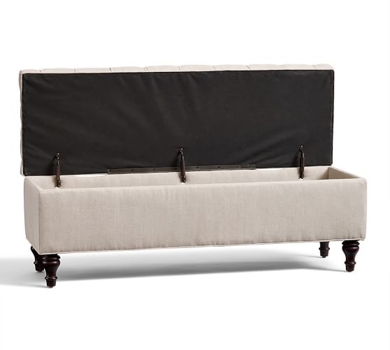 Gray Storage Bench Simple Lorraine Tufted Storage Bench Pottery Barn Gray Storage Bench Simple Lorraine Tufted Storage Bench Pottery Barn