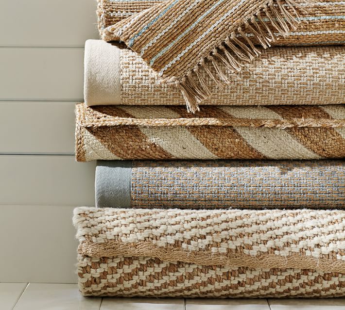 Chevron Stripe Jute Rug Pottery Barn
