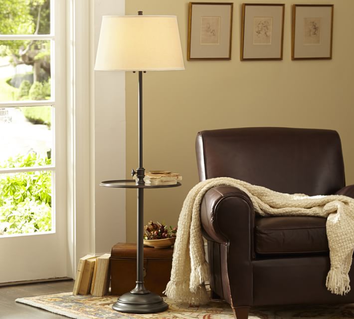 Pottery Barn Chelsea Floor Lamp With Tray Design Ideas