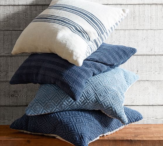 Washed Diamond Pillow Covers Pottery Barn