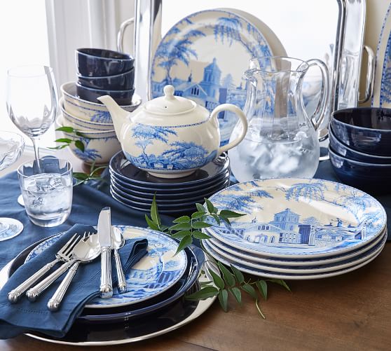 Sophia Village 16-Piece Dinnerware Set Pottery Barn