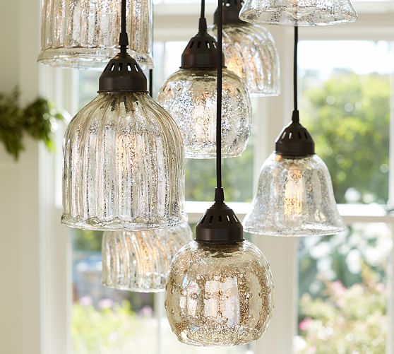 Kenzie Mercury Chandelier Pottery Barn