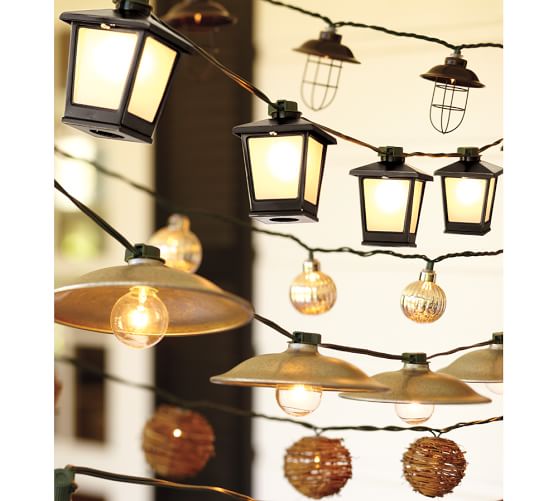 Malta Mini Lantern String Lights Pottery Barn