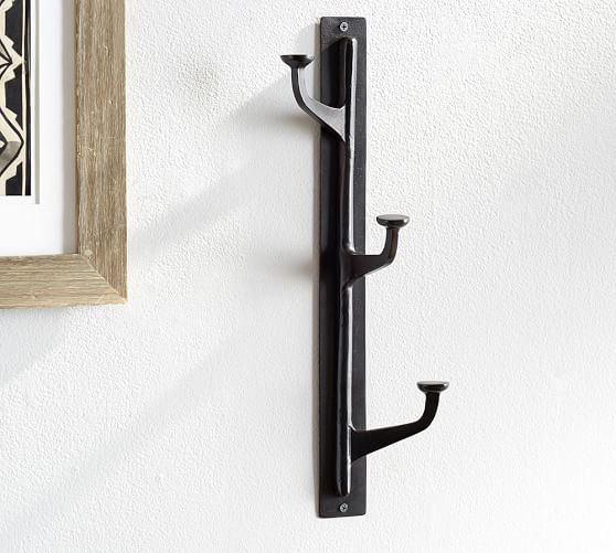 Antique Bronze Vertical WallMounted Hooks Pottery Barn