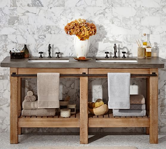 Abbott Double Sink Console Pottery Barn