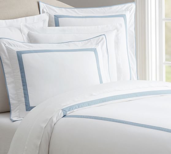 Morgan Organic Duvet Cover Sham Pottery Barn Morgan Organic Duvet Cover Sham