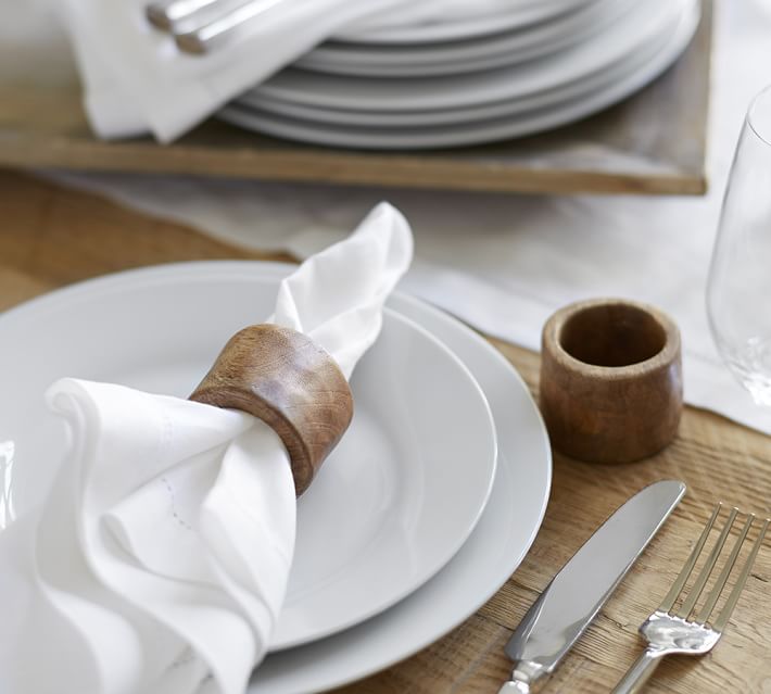 Vintage Wood Napkin Ring Pottery Barn