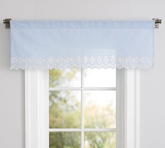 Eyelet Embroidered Valance Pottery Barn