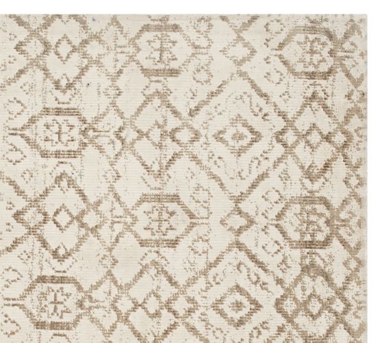 Axel Printed Indoor Outdoor Rug Neutral Pottery Barn Null