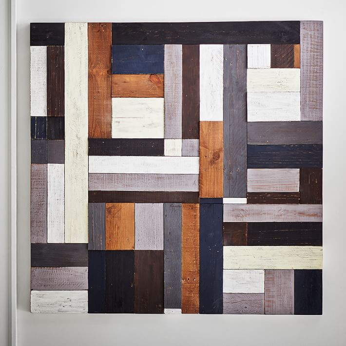 Painted Pieced Woodwork Neutral Pottery Barn