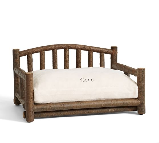 Log Dog Bed Pottery Barn