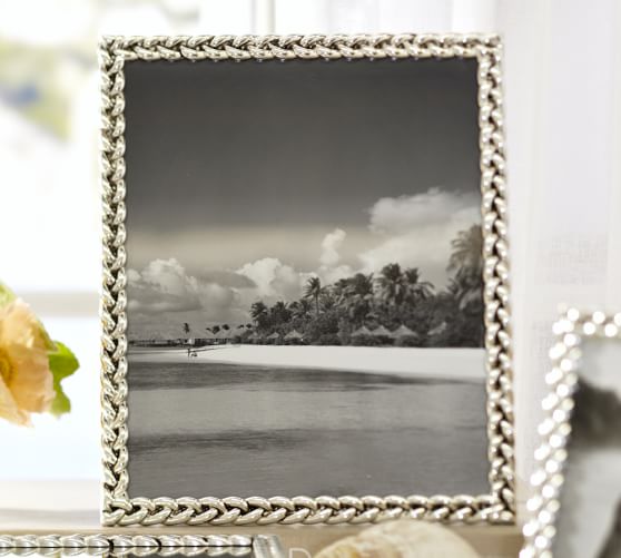 Braided SilverPlated Frames Pottery Barn
