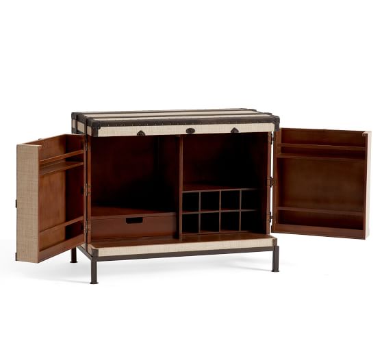 Ludlow Trunk Bar Pottery Barn