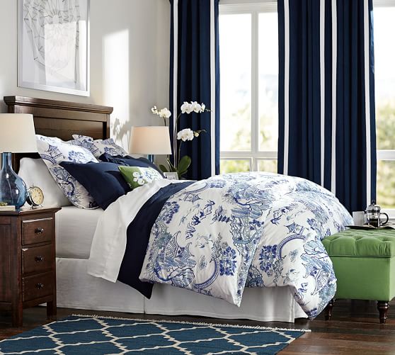 Mason Headboard & Tall Dresser Set Pottery Barn