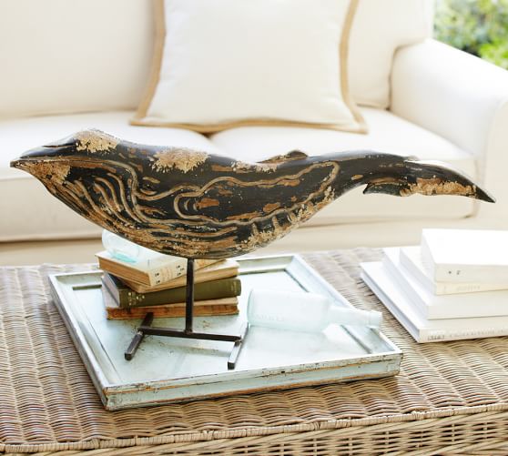 Carved Wood Whale Pottery Barn