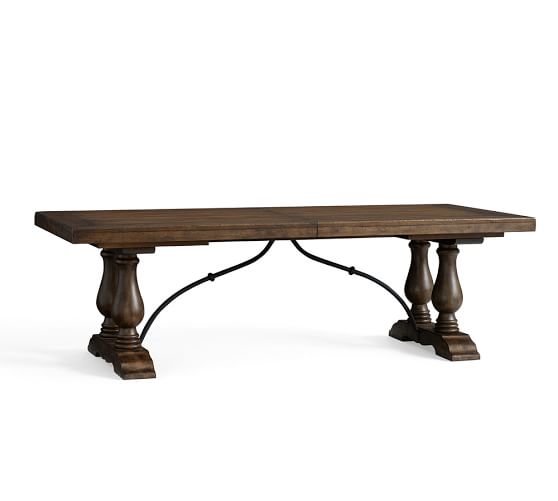 Lorraine Extending Dining Table Hewn Oak Pottery Barn Scroll To Previous Item