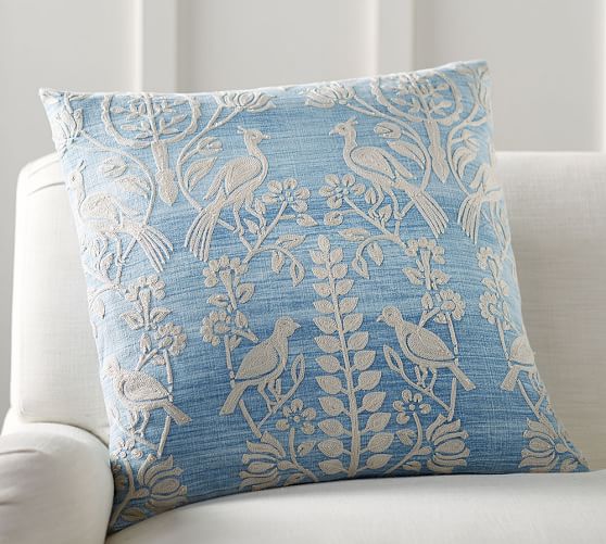 Robyn Embroidered Pillow Cover Pottery Barn