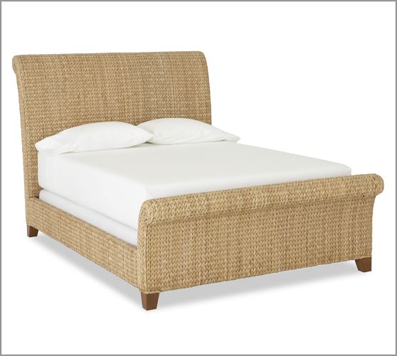 Seagrass Sleigh Bed Pottery Barn