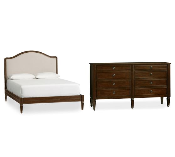 Bergmore Bed And Extra Wide Dresser Set Pottery Barn