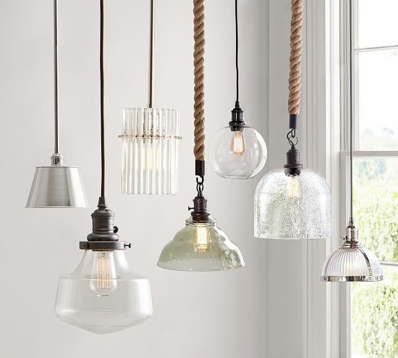 PB Classic Schoolhouse Glass Pendant Pottery Barn