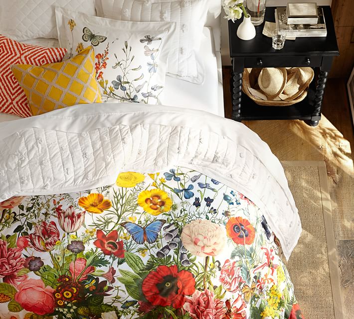 Flora Garden Duvet Cover Sham Pottery Barn