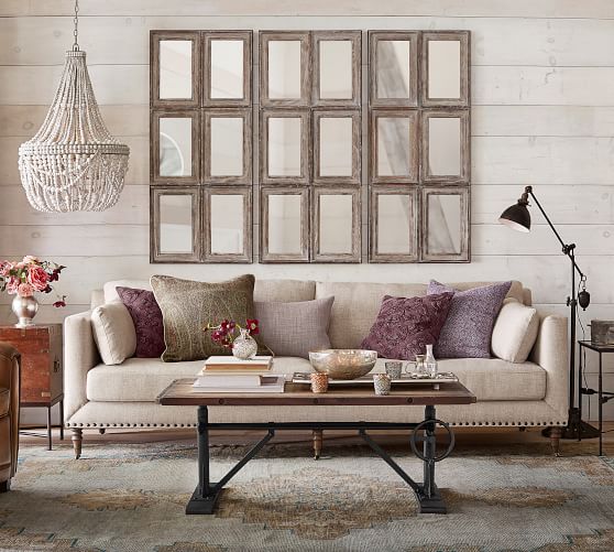 Tallulah Upholstered Sofa Pottery Barn Tallulah Upholstered Sofa