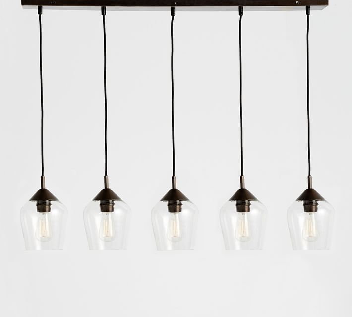 Donovan Glass 5 Light Pendant Pottery Barn