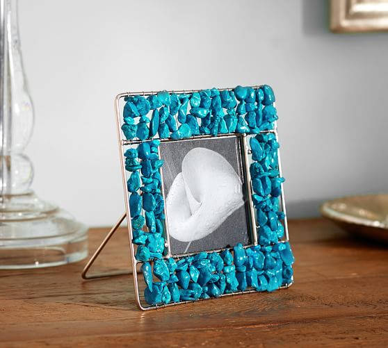 Turquoise Stone Frame Pottery Barn