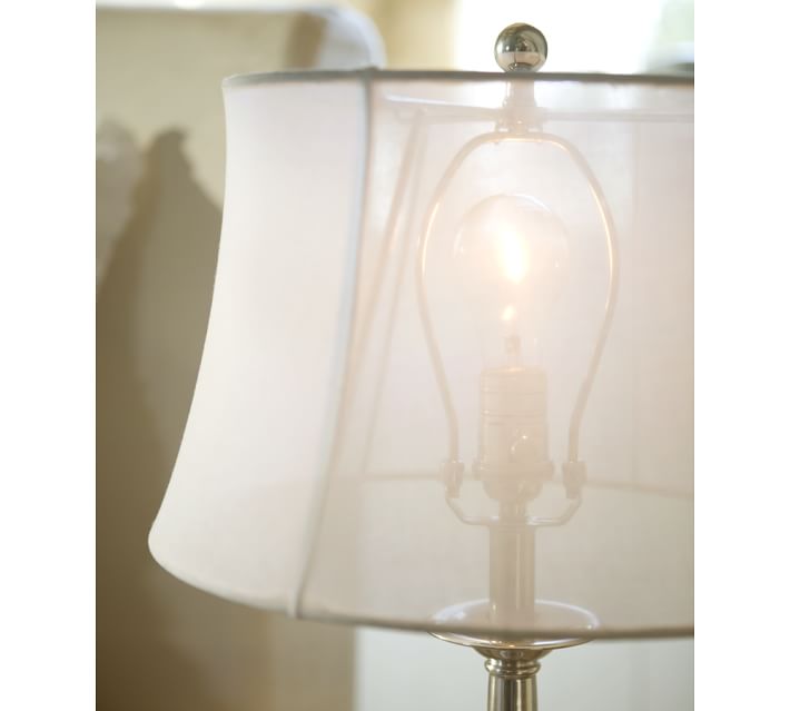 Sheer Linen Tapered Drum Lamp Shade Pottery Barn