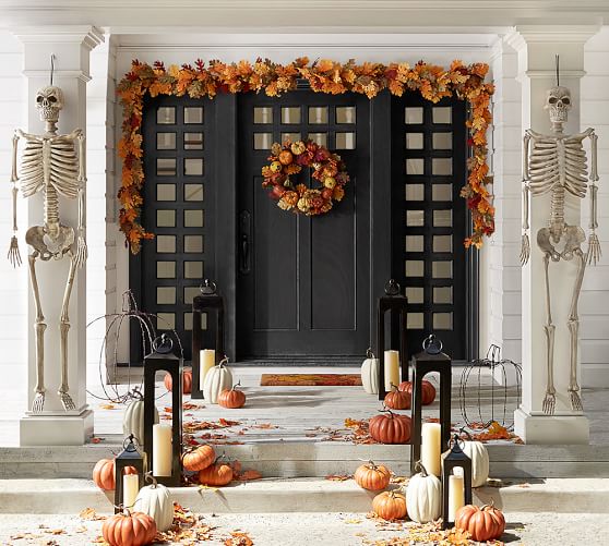 Faux Harvest Pumpkin Wreath Pottery Barn