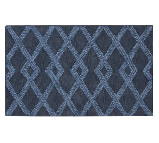 Chase Tufted Rug Indigo Pottery Barn
