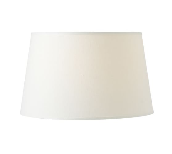 Linen Tapered Lamp Shade Taped Edge Pottery Barn Linen Tapered Lamp Shade Taped Edge
